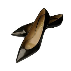 Black COACH kitten heels